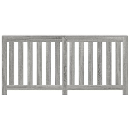 Radiatorombouw 175x20x82 cm bewerkt hout grijs sonoma eiken