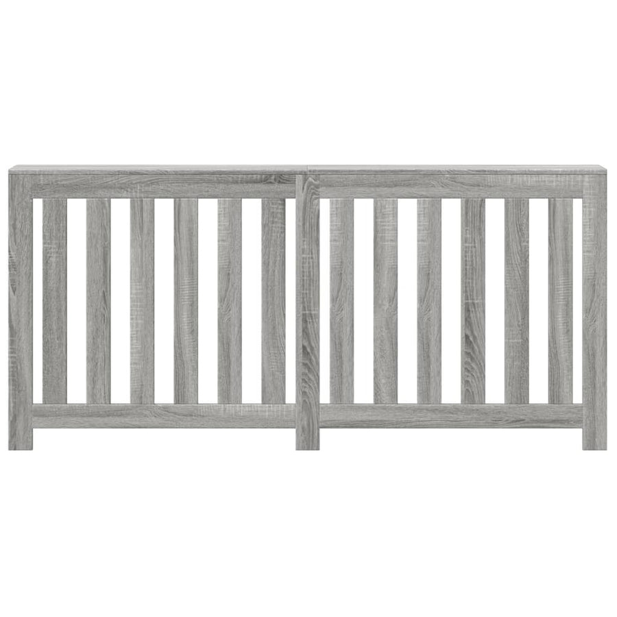 Radiatorombouw 175x20x82 cm bewerkt hout grijs sonoma eiken
