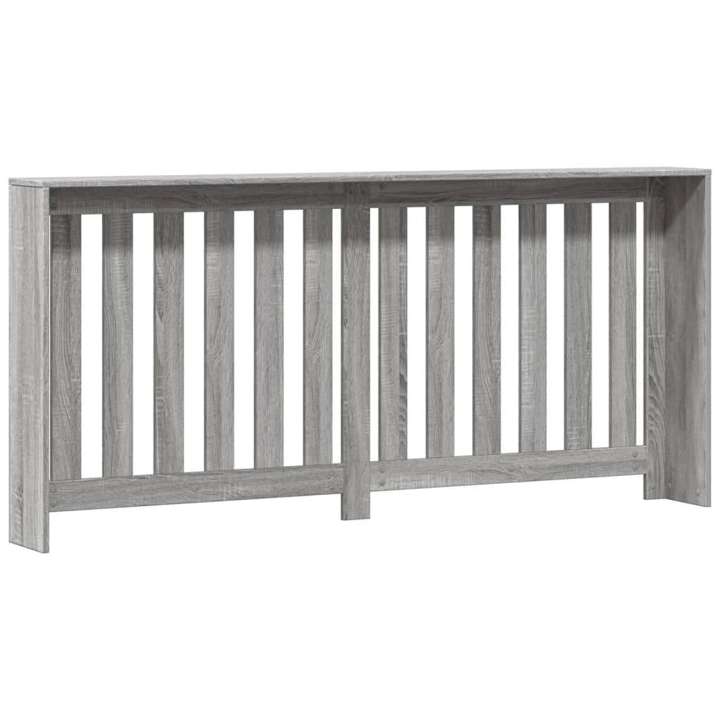 Radiatorombouw 175x20x82 cm bewerkt hout grijs sonoma eiken