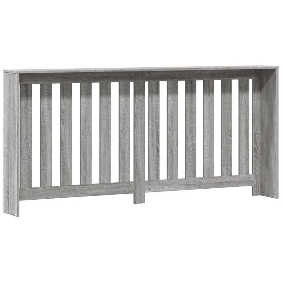 Radiatorombouw 175x20x82 cm bewerkt hout grijs sonoma eiken