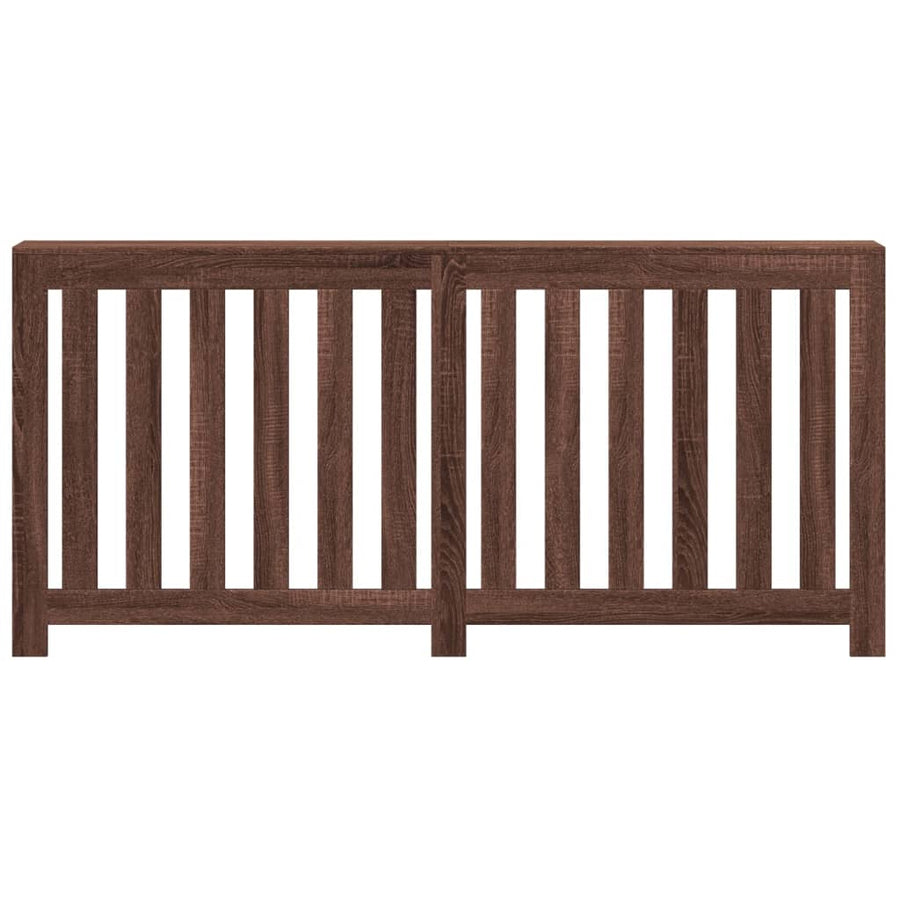 Radiatorombouw 175x20x82 cm bewerkt hout bruin eikenkleurig