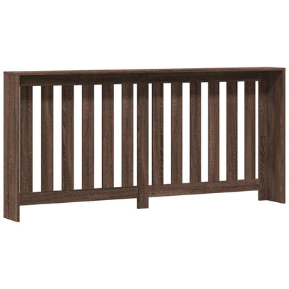 Radiatorombouw 175x20x82 cm bewerkt hout bruin eikenkleurig