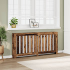 Radiator cover 175x20x82 cm treated reclaimed wood