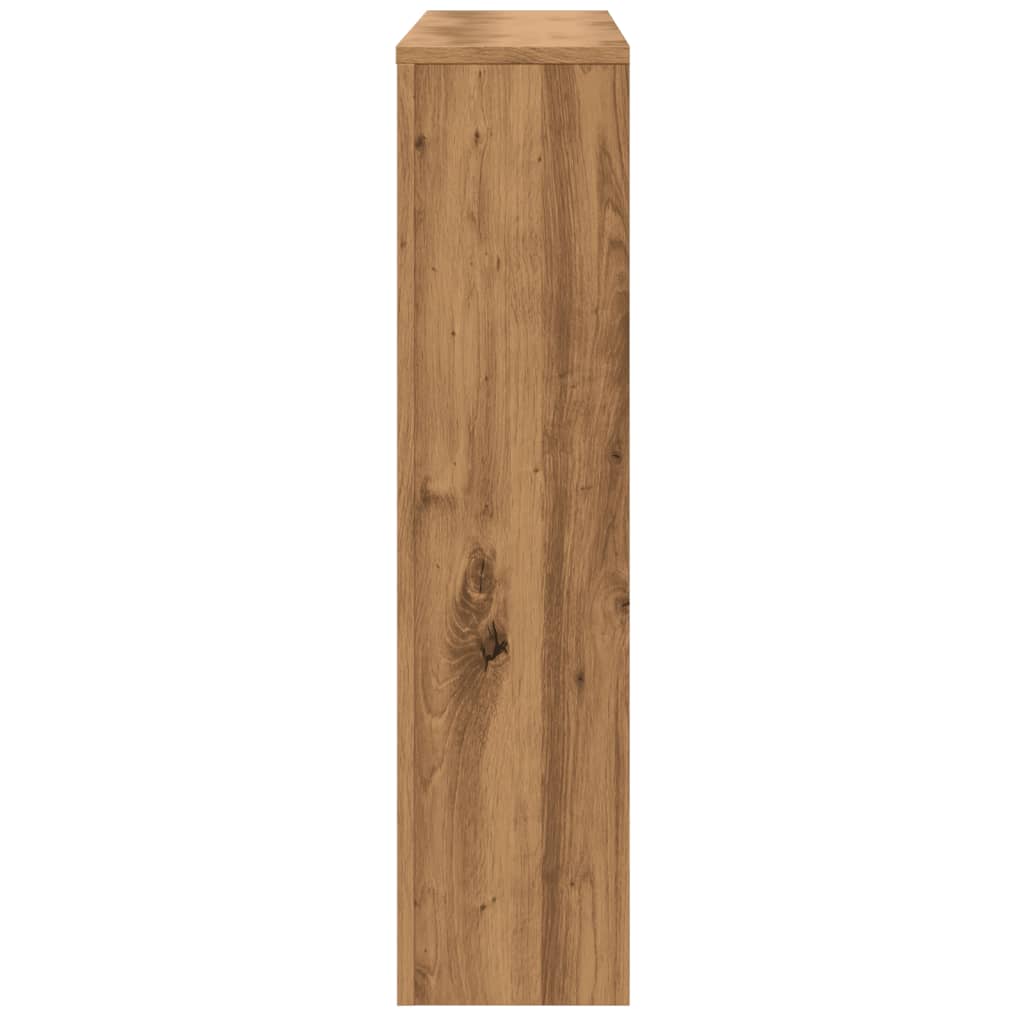Radiatorombouw 175x20x82 cm bewerkt hout artisanaal eikenkleur