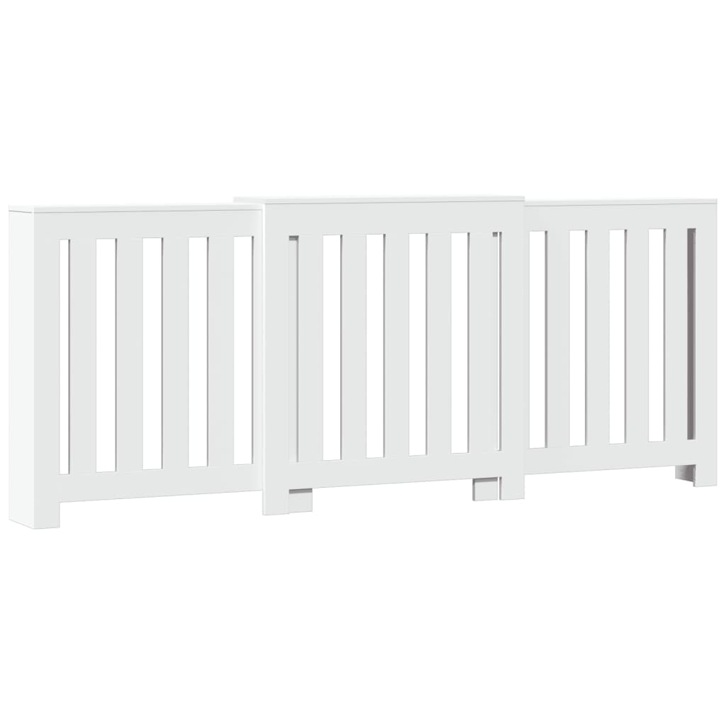 Radiatorombouw 205x21,5x83,5 cm bewerkt hout wit