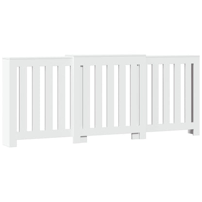 Radiatorombouw 205x21,5x83,5 cm bewerkt hout wit