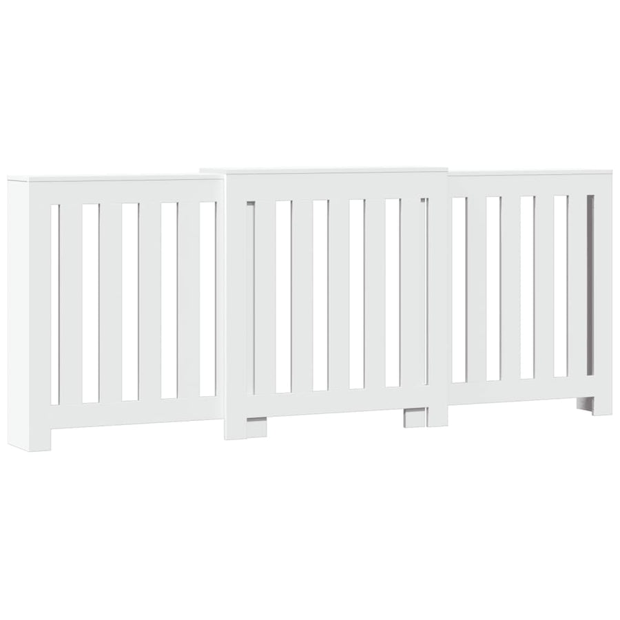 Radiatorombouw 205x21,5x83,5 cm bewerkt hout wit
