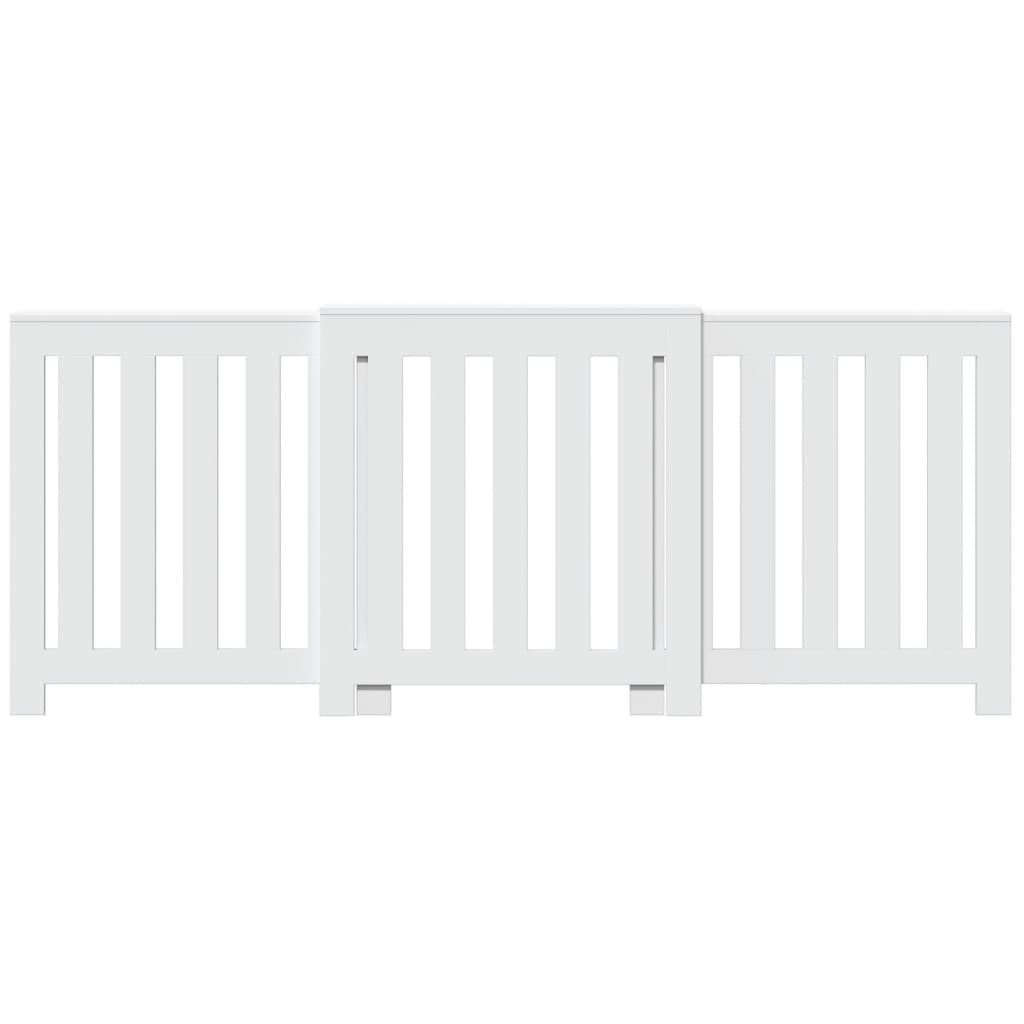 Radiatorombouw 205x21,5x83,5 cm bewerkt hout wit