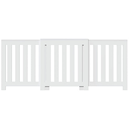 Radiatorombouw 205x21,5x83,5 cm bewerkt hout wit