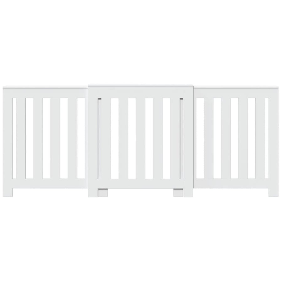 Radiatorombouw 205x21,5x83,5 cm bewerkt hout wit