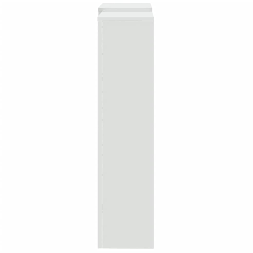 Radiatorombouw 205x21,5x83,5 cm bewerkt hout wit