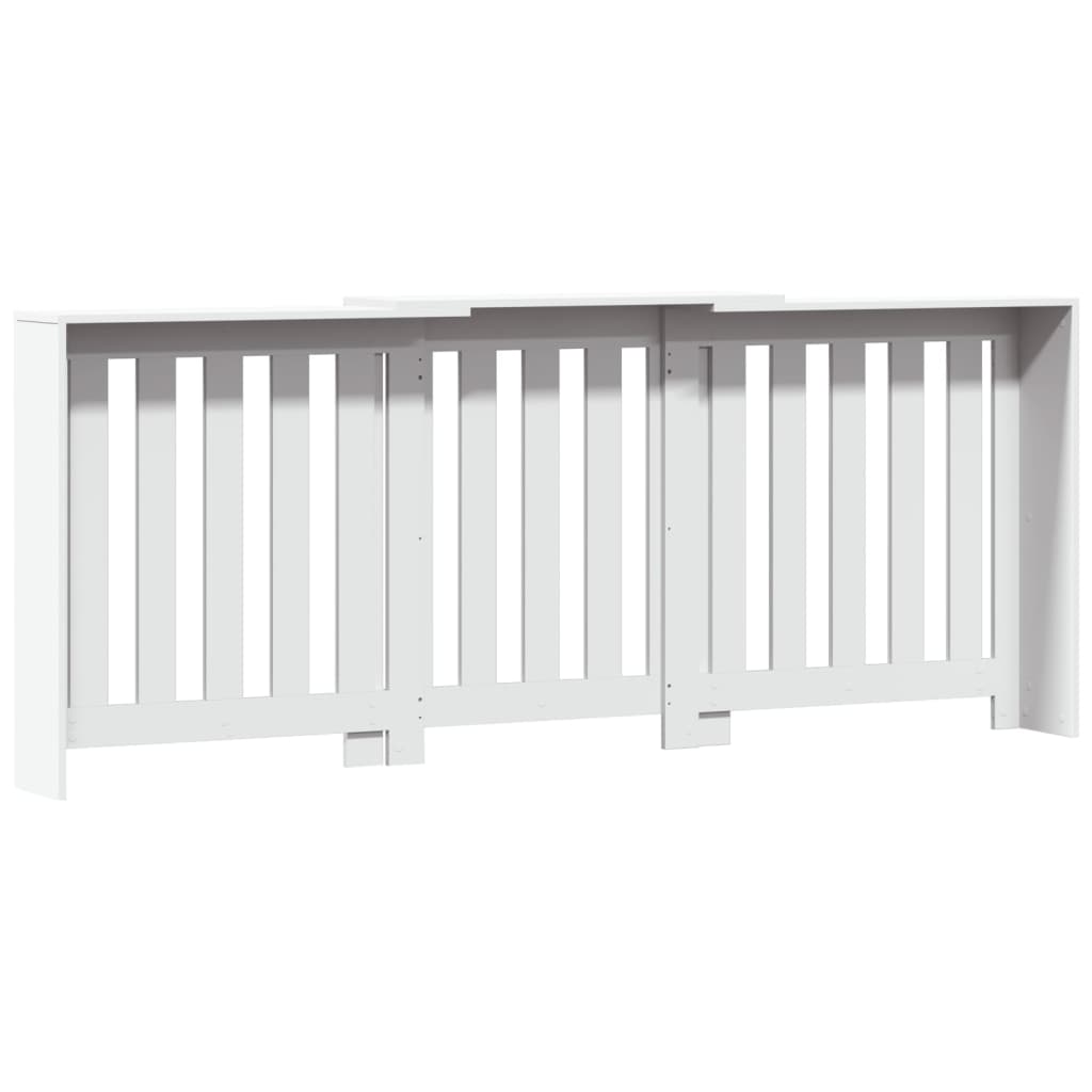 Radiatorombouw 205x21,5x83,5 cm bewerkt hout wit