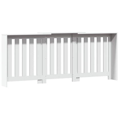 Radiatorombouw 205x21,5x83,5 cm bewerkt hout wit