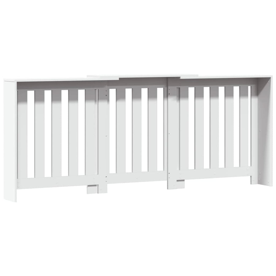 Radiatorombouw 205x21,5x83,5 cm bewerkt hout wit