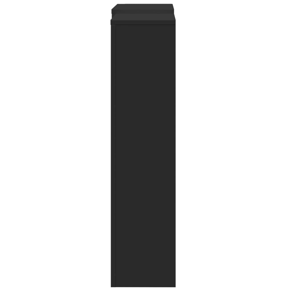 Radiatorombouw 205x21,5x83,5 cm bewerkt hout zwart