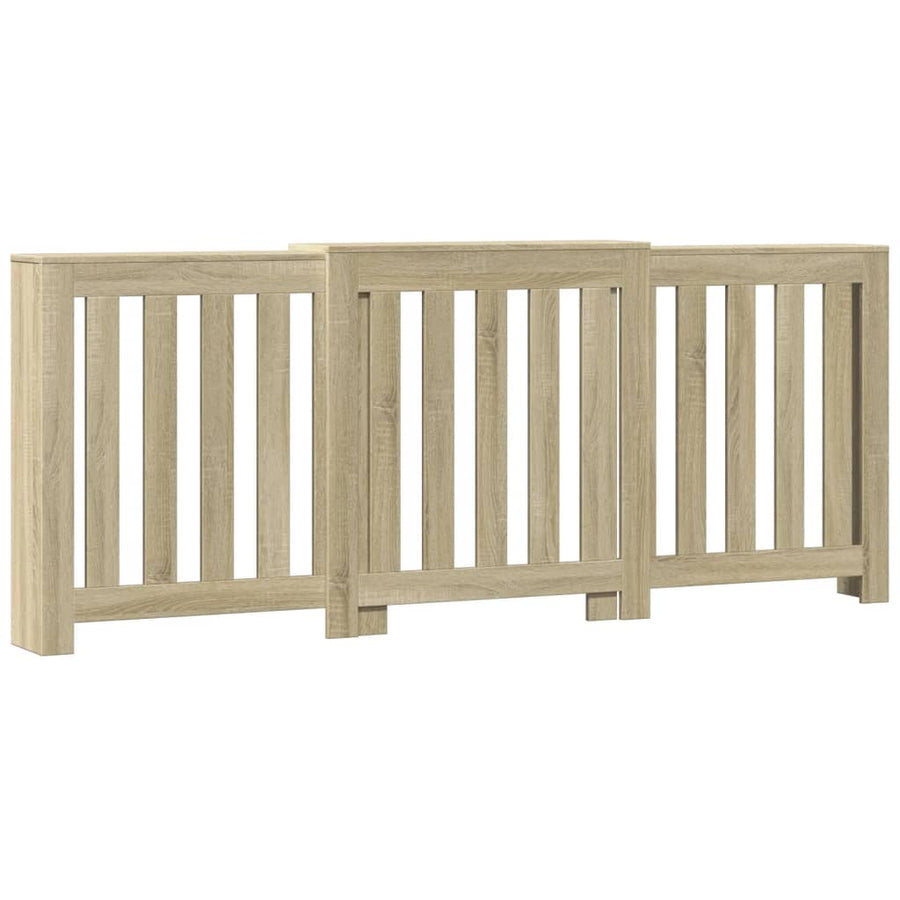Radiatorombouw 205x21,5x83,5 cm bewerkt hout sonoma eikenkleur