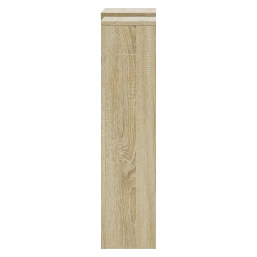 Radiatorombouw 205x21,5x83,5 cm bewerkt hout sonoma eikenkleur