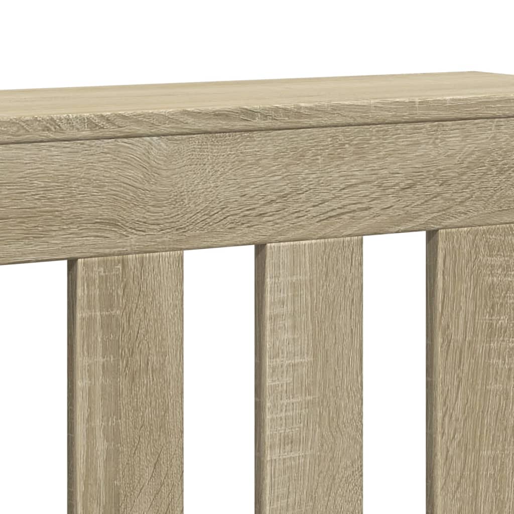 Radiatorombouw 205x21,5x83,5 cm bewerkt hout sonoma eikenkleur