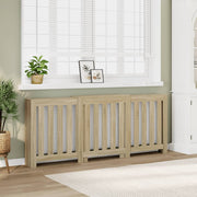 Radiatorombouw 205x21,5x83,5 cm bewerkt hout sonoma eiken