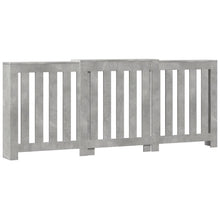 Radiatorombouw 205x21,5x83,5 cm bewerkt hout betongrijs