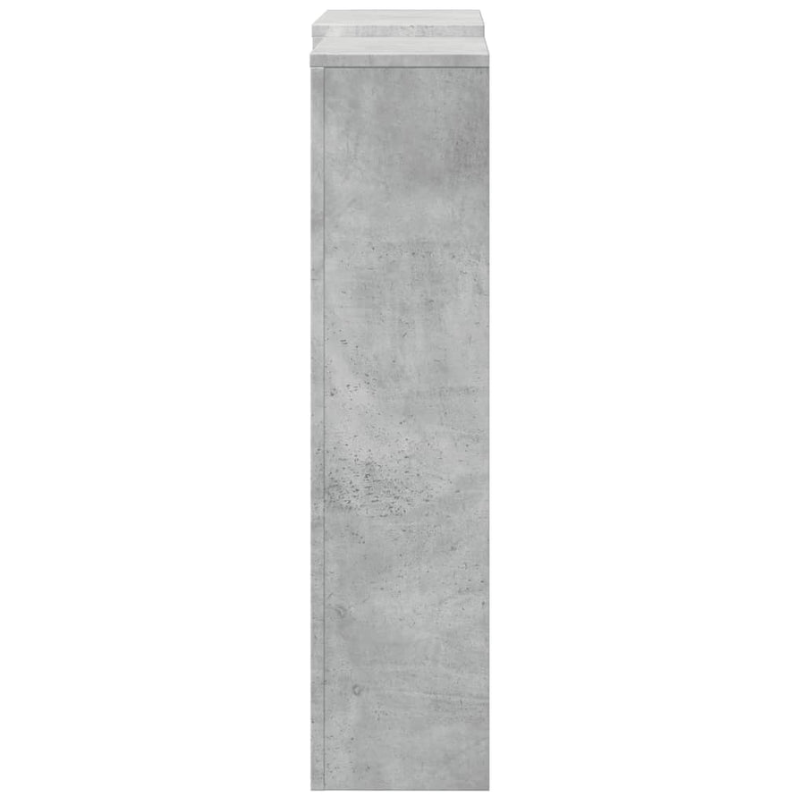 Radiatorombouw 205x21,5x83,5 cm bewerkt hout betongrijs