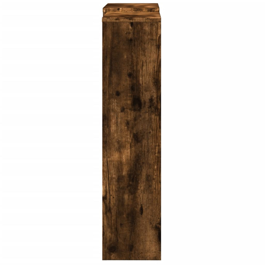 Radiatorombouw 205x21,5x83,5 cm bewerkt hout gerookt eikenkleur