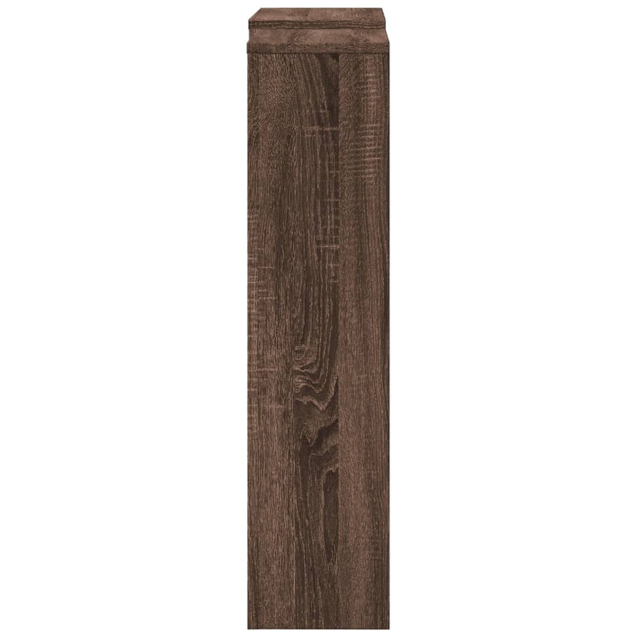 Radiatorombouw 205x21,5x83,5 cm bewerkt hout bruin eikenkleurig