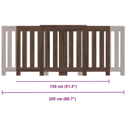 Radiatorombouw 205x21,5x83,5 cm bewerkt hout bruin eikenkleurig