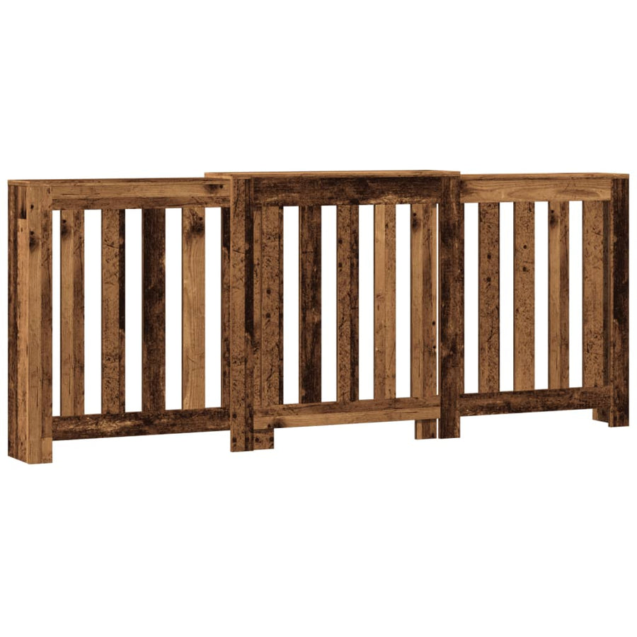 Radiatorombouw 205x21,5x83,5 cm bewerkt hout oud hout