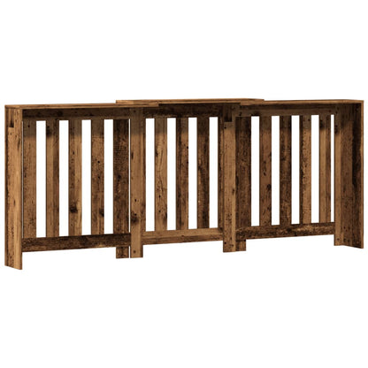 Radiatorombouw 205x21,5x83,5 cm bewerkt hout oud hout