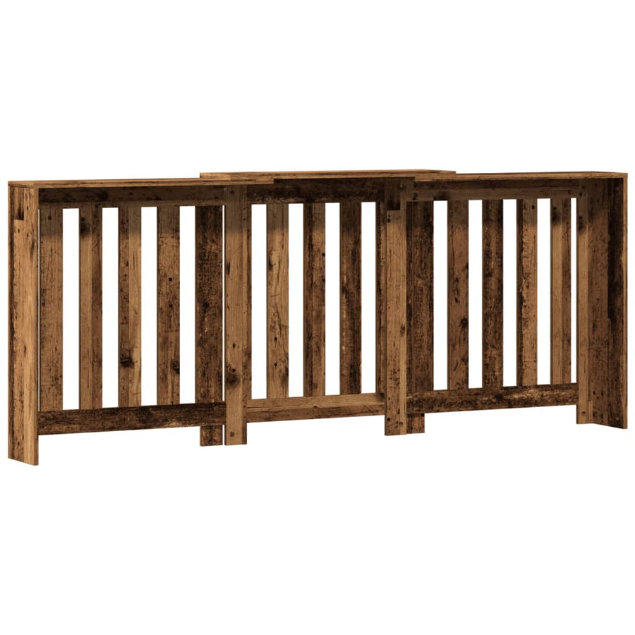 Radiatorombouw 205x21,5x83,5 cm bewerkt hout oud hout