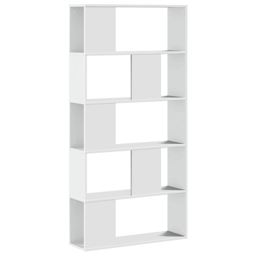 Boekenkast 5-Laags 80,5X23,5X162,5 Cm Bewerkt Hout 80.5 cm