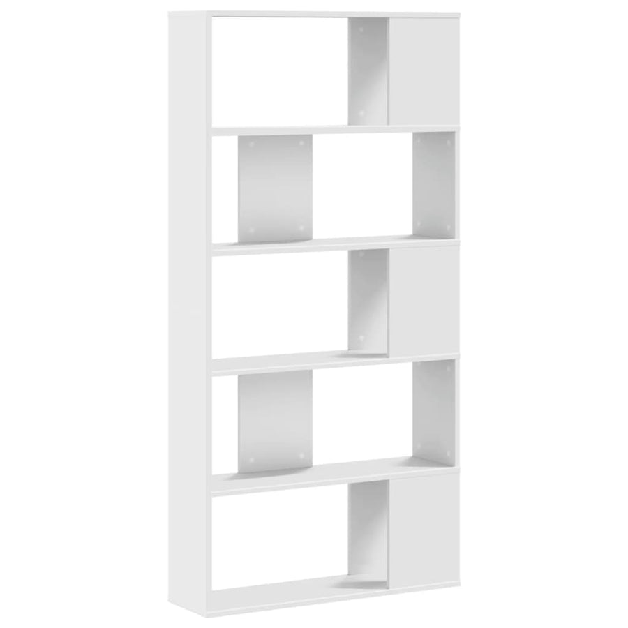 Boekenkast 5-Laags 80,5X23,5X162,5 Cm Bewerkt Hout 80.5 cm