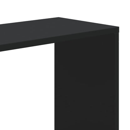 Boekenkast 5-laags 80,5x23,5x162,5 cm bewerkt hout zwart