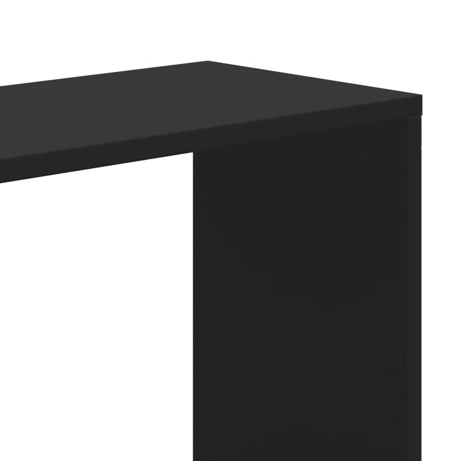Boekenkast 5-laags 80,5x23,5x162,5 cm bewerkt hout zwart
