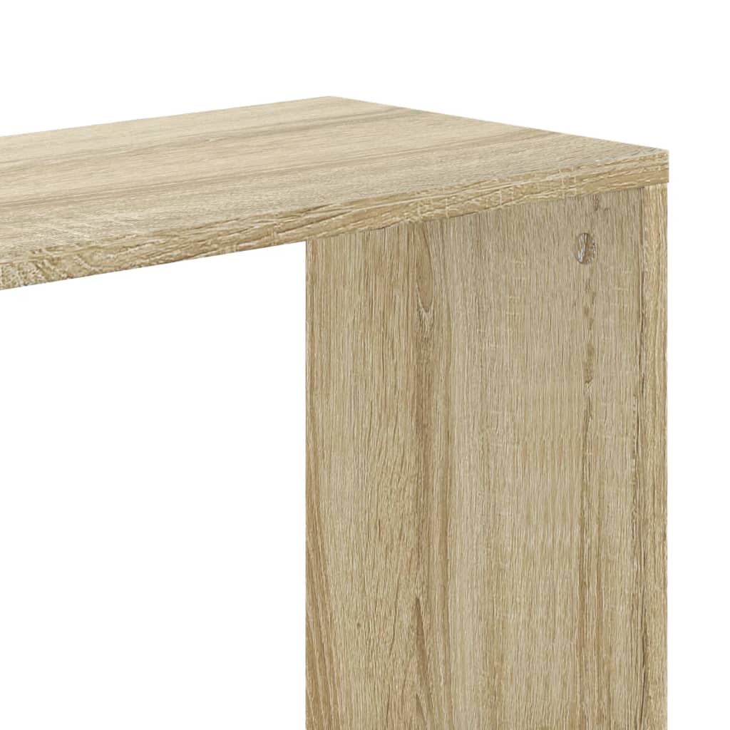 Boekenkast 5-laags 80,5x23,5x162,5 cm bewerkt hout sonoma eiken