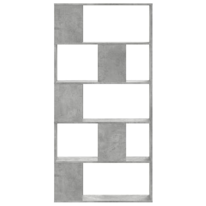 Boekenkast 5-laags 80,5x23,5x162,5 cm bewerkt hout betongrijs