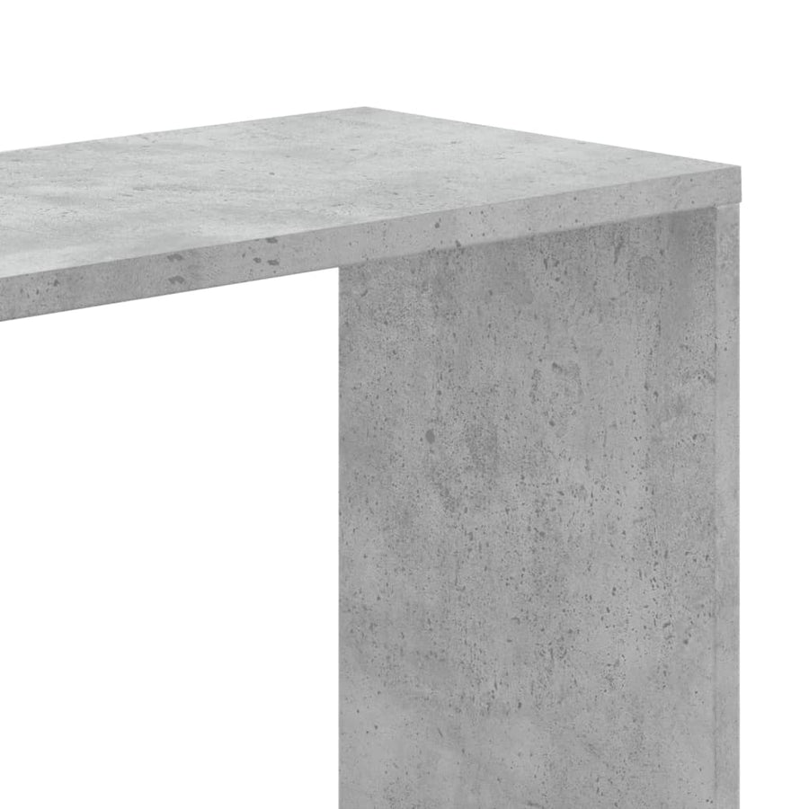 Boekenkast 5-laags 80,5x23,5x162,5 cm bewerkt hout betongrijs