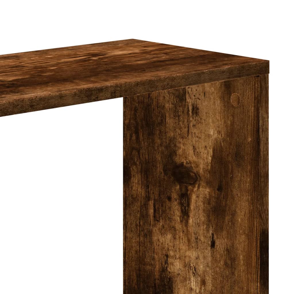 Boekenkast 5-laags 80,5x23,5x162,5 cm hout gerookt eikenkleurig