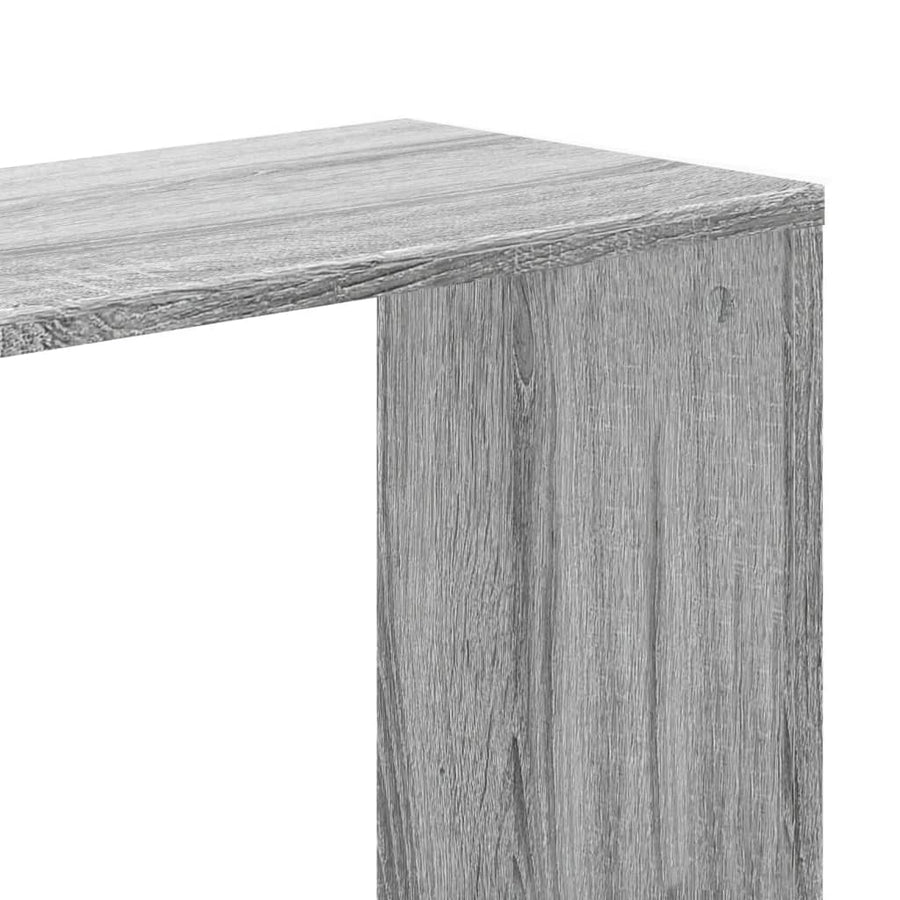 Boekenkast 5-laags 80,5x23,5x162,5 cm bewerkt hout grijs sonoma