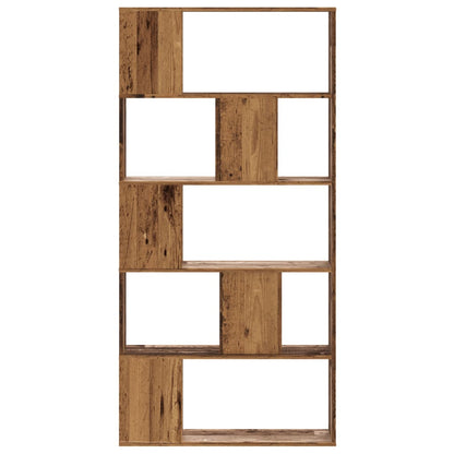 Boekenkast 5-Laags 80,5X23,5X162,5 Cm Bewerkt Hout 80.5 cm