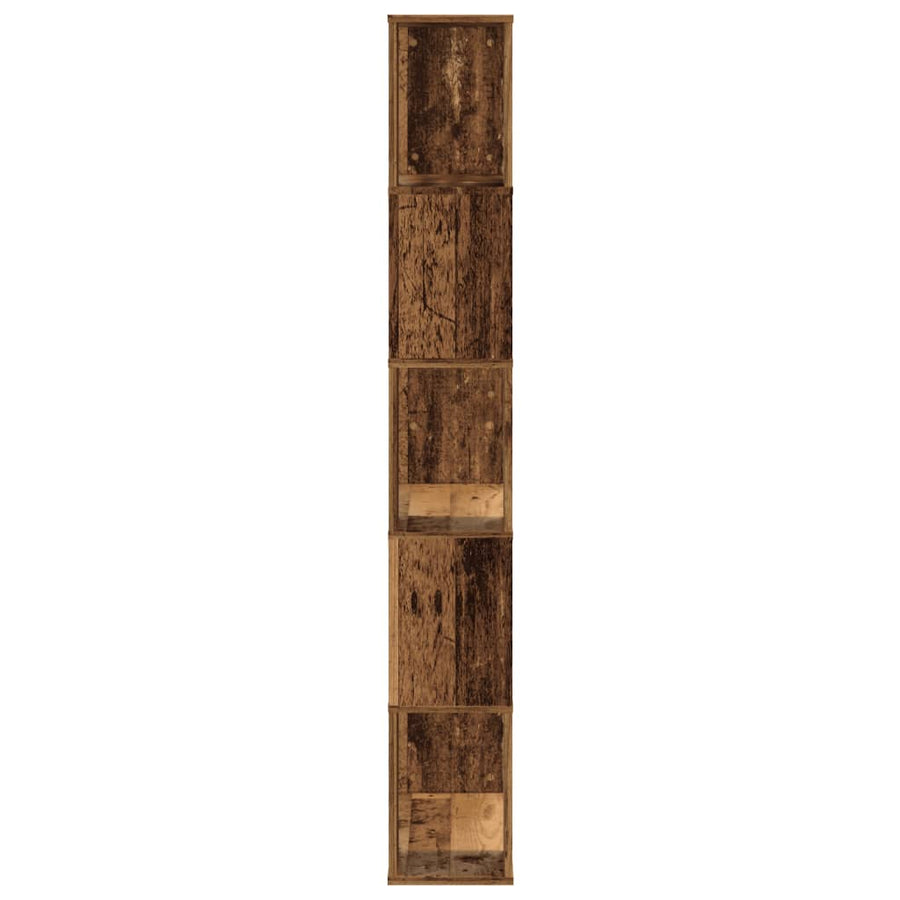 Boekenkast 5-Laags 80,5X23,5X162,5 Cm Bewerkt Hout 80.5 cm