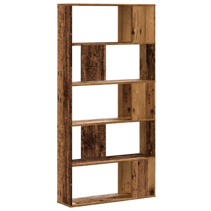 Boekenkast 5-Laags 80,5X23,5X162,5 Cm Bewerkt Hout 80.5 cm