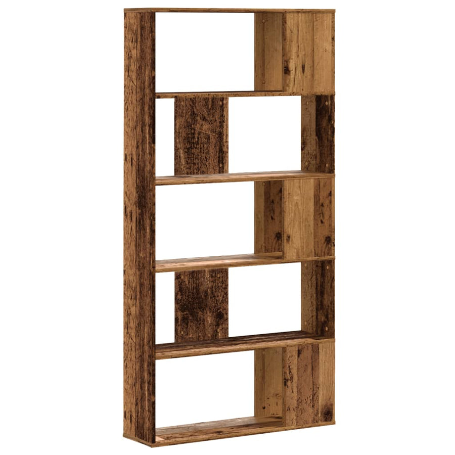 Boekenkast 5-Laags 80,5X23,5X162,5 Cm Bewerkt Hout 80.5 cm