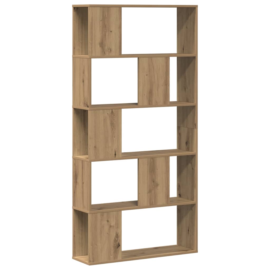 Boekenkast 5-Laags 80,5X23,5X162,5 Cm Hout Artisanaal 80.5 cm