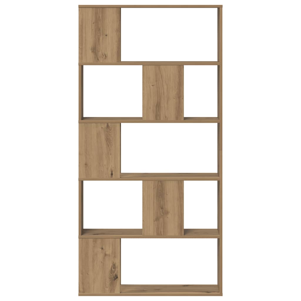 Boekenkast 5-Laags 80,5X23,5X162,5 Cm Hout Artisanaal 80.5 cm