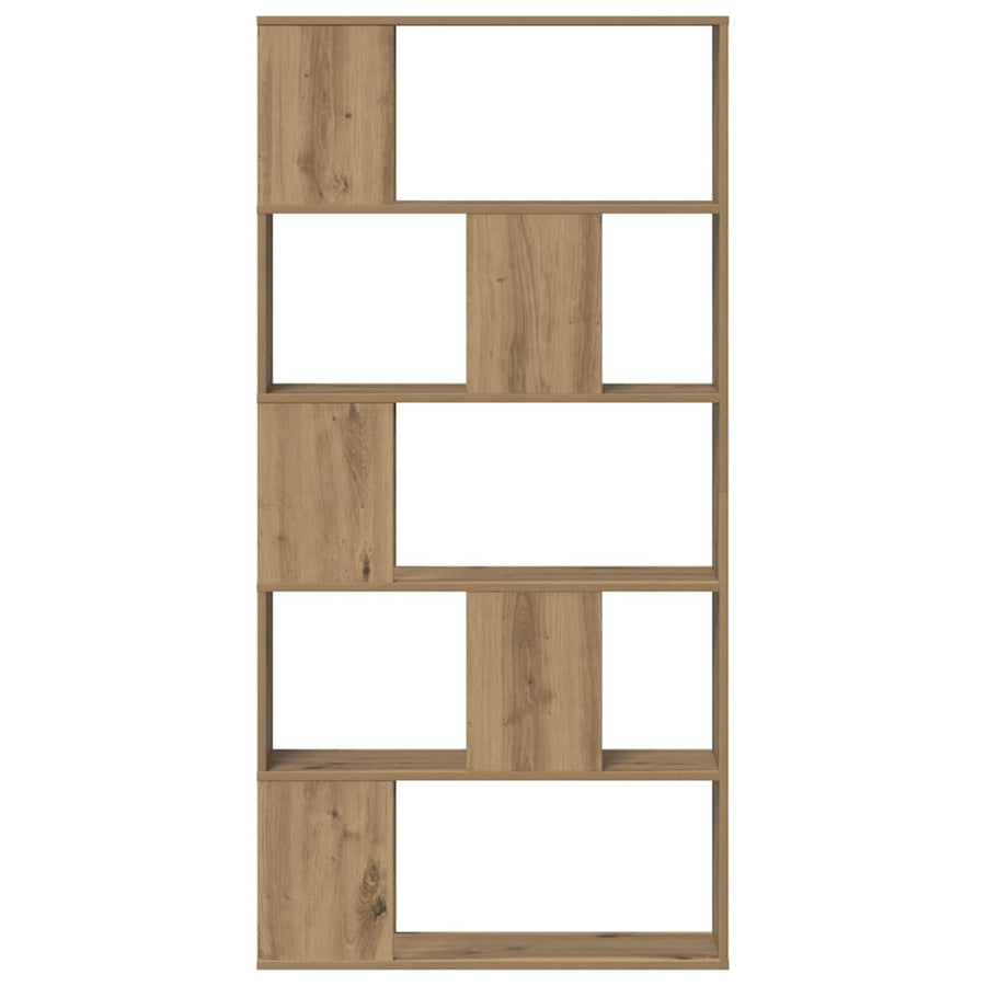 Boekenkast 5-Laags 80,5X23,5X162,5 Cm Hout Artisanaal 80.5 cm