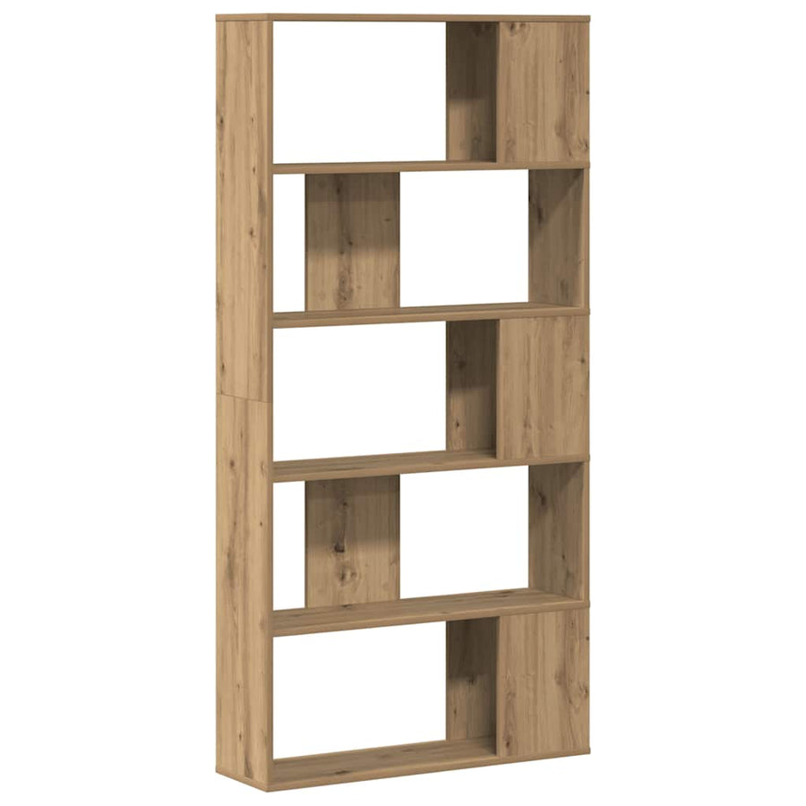 Boekenkast 5-Laags 80,5X23,5X162,5 Cm Hout Artisanaal 80.5 cm
