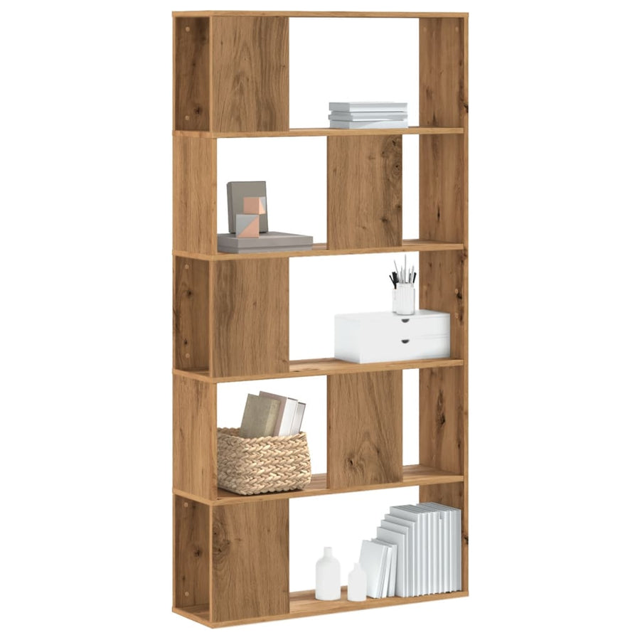 Boekenkast 5-Laags 80,5X23,5X162,5 Cm Hout Artisanaal 80.5 cm