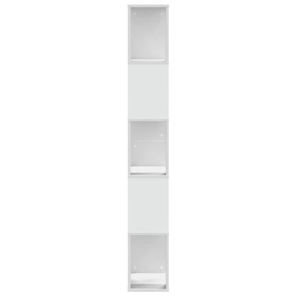 Boekenkast 5-laags 45x23,5x162,5 cm bewerkt hout wit